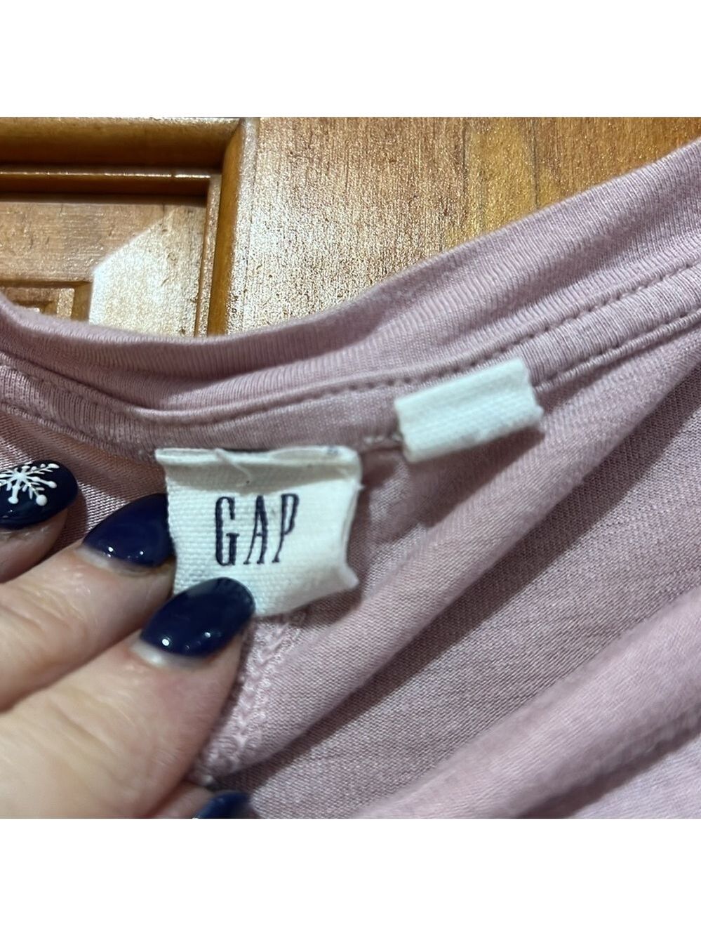 Gap Pink Long Sleeve Tee Shirt Medium - Picture 2 of 4